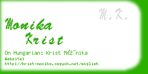 monika krist business card